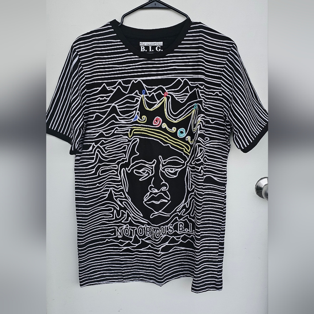 The Notorious B.I.G. Biggie Waves T-Shirt.Large